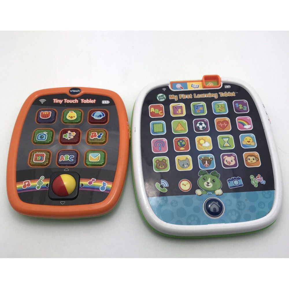 Lot of Vtech Baby Tiny Touch Tablets Babies ABC‎ Animals Numbers Light Up Sounds
